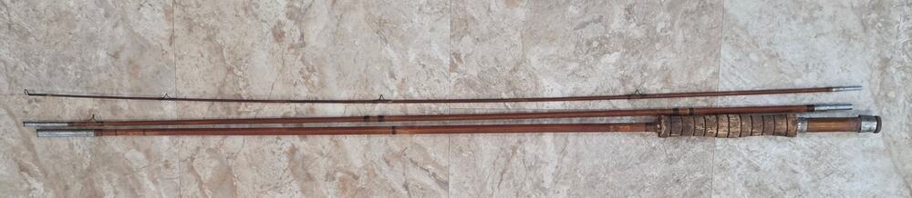Vintage South Bend 3 Piece Fly Rod Model 359 9ft split Bamboo